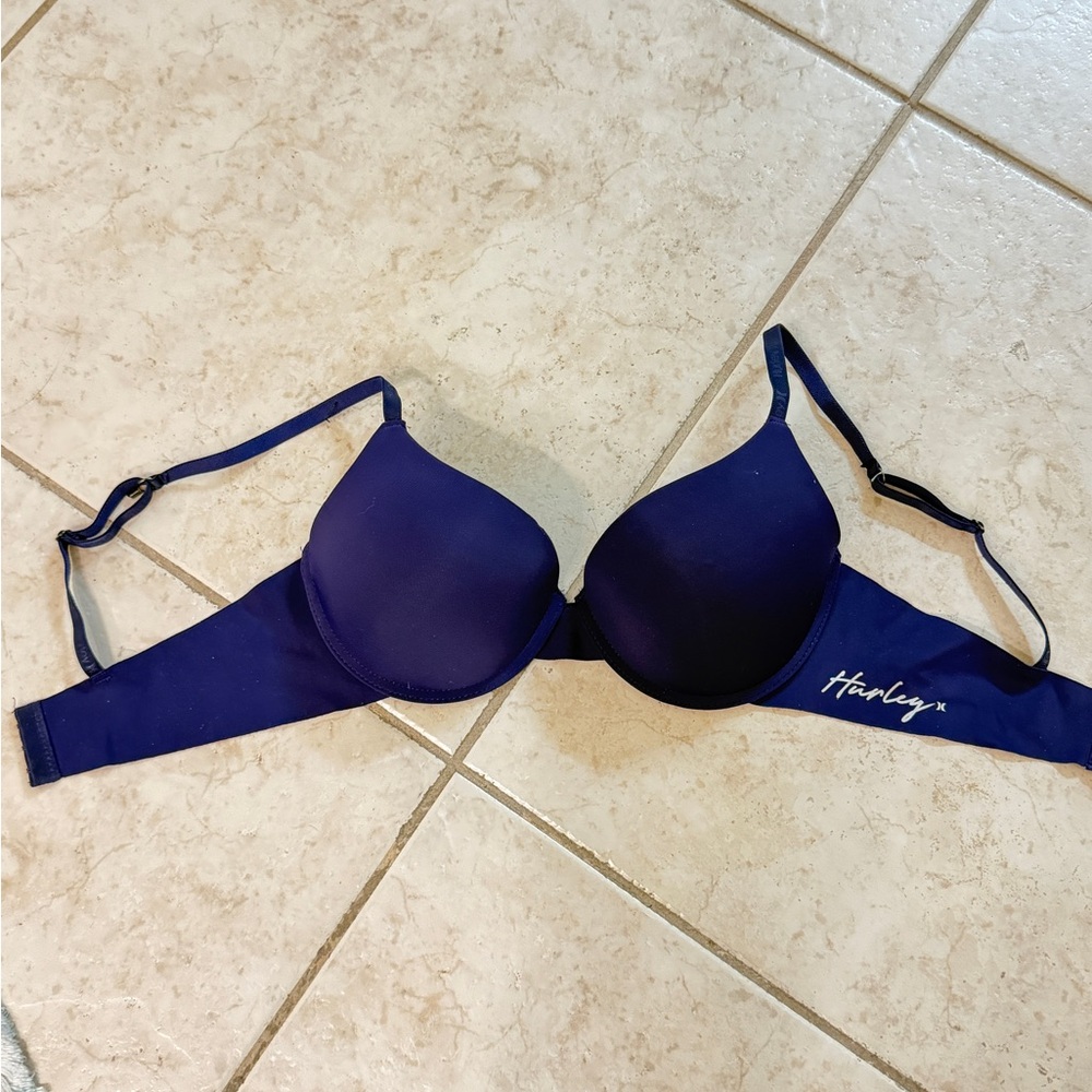 Hurley Navy Blue Padded Everyday Bra